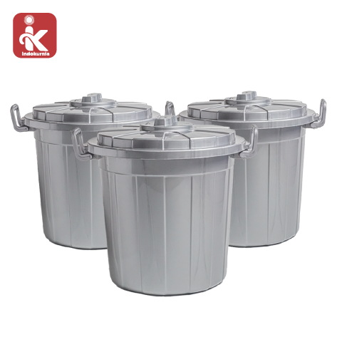 Indokurnia Ember Hongkong 8 Galon Silver Metallic