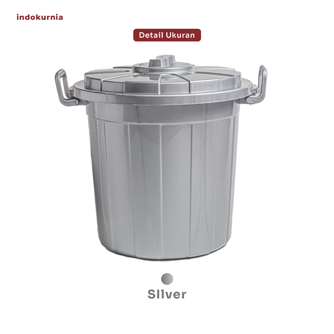 Indokurnia Ember Hongkong 8 Galon Silver Metallic