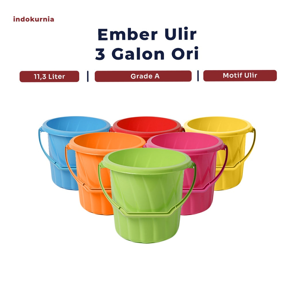 Indokurnia Ember Ulir 3 Galon Ori