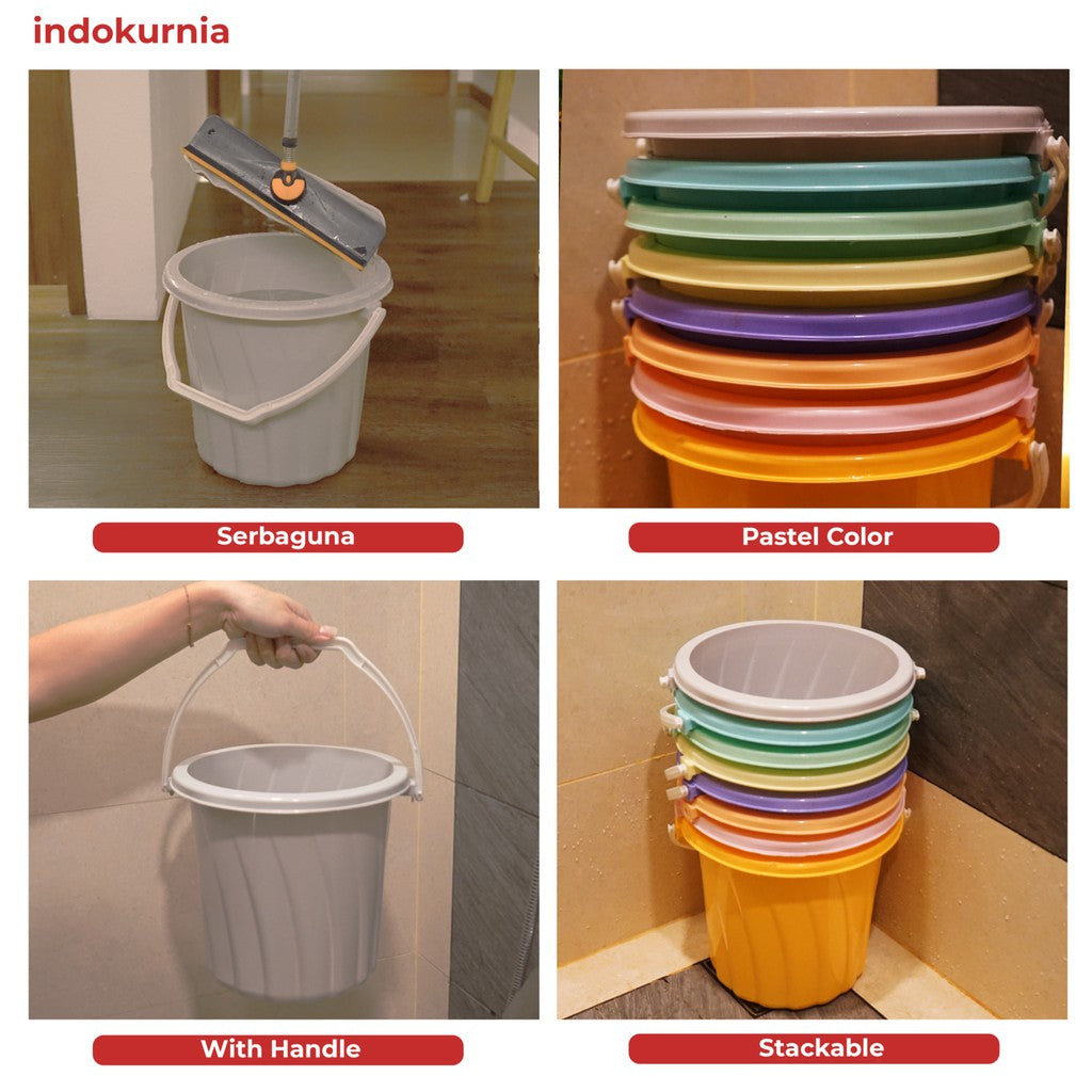 Indokurnia Ember Ulir 3 Galon Pastel