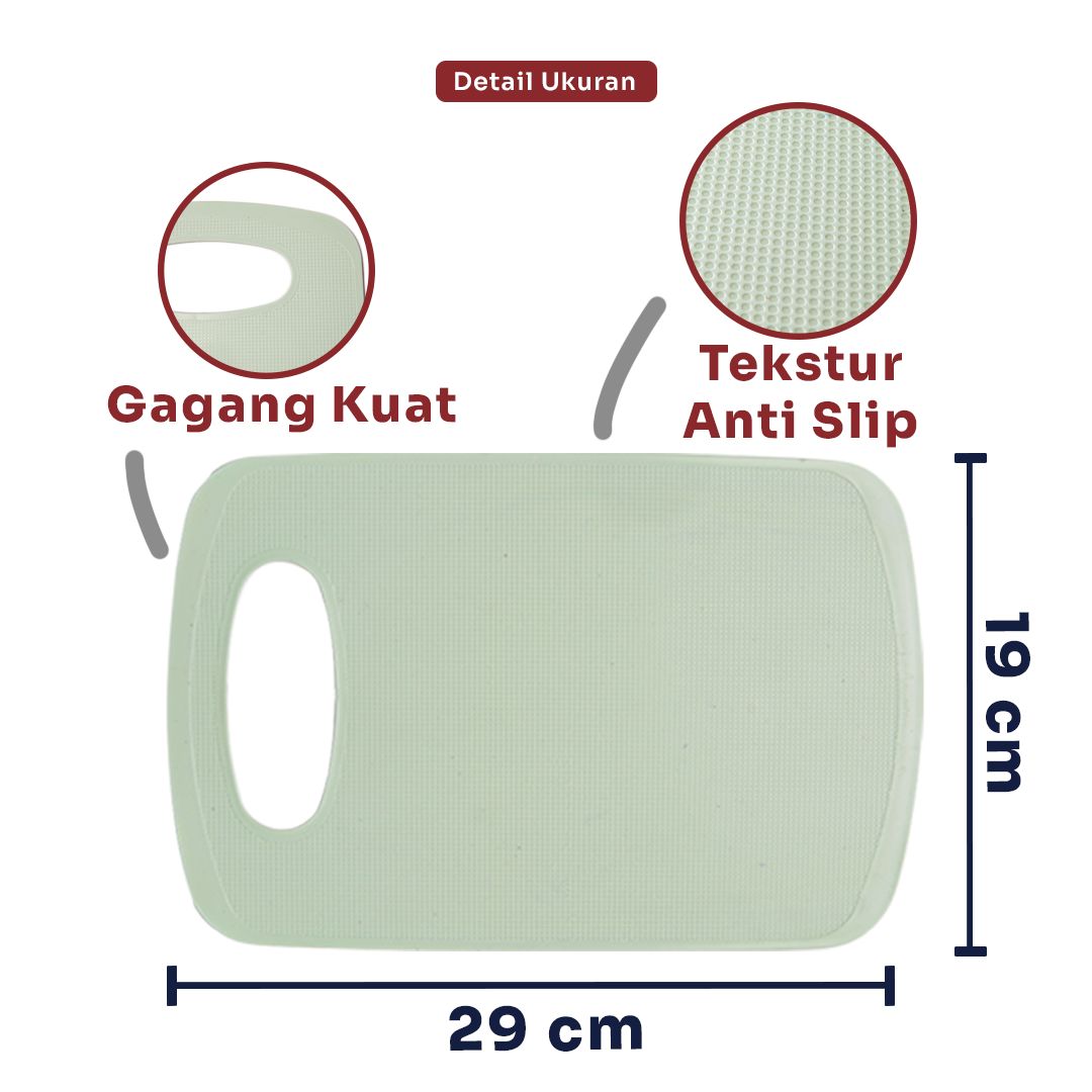 Indokurnia Talenan Plastik Oval Pastel
