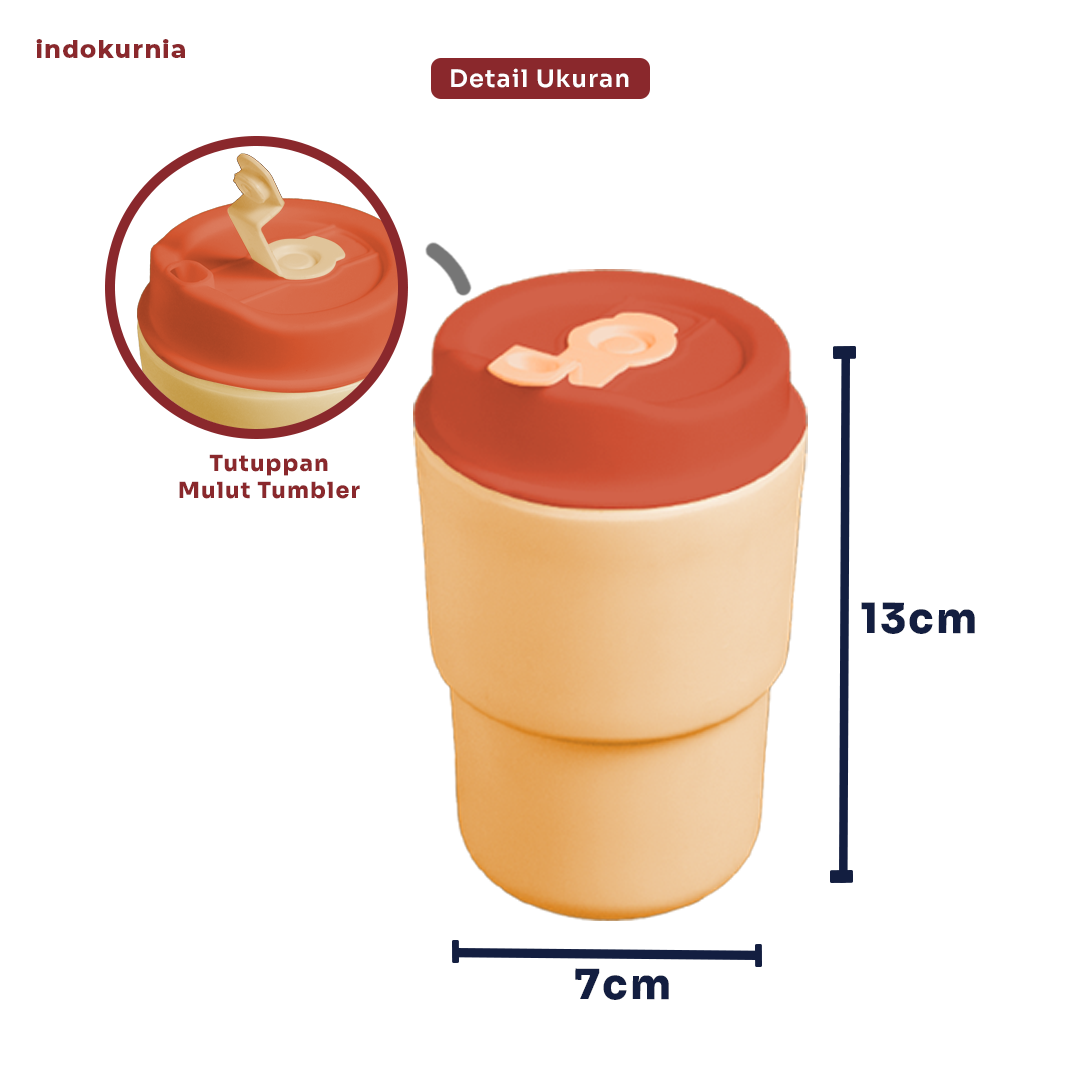 Indokurnia Tumbler Americano 400 mL Pastel