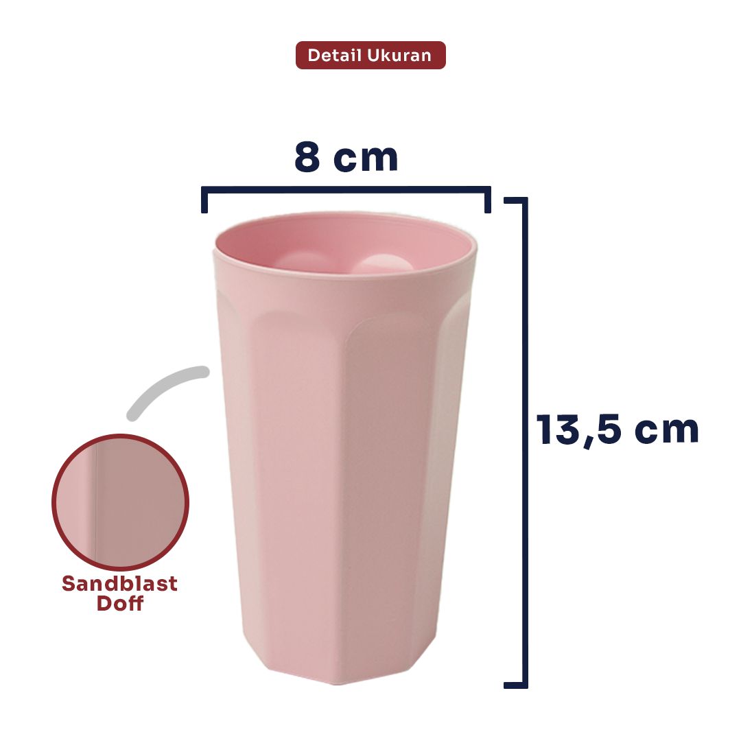 Indokurnia Gelas Vision 400 mL Pastel
