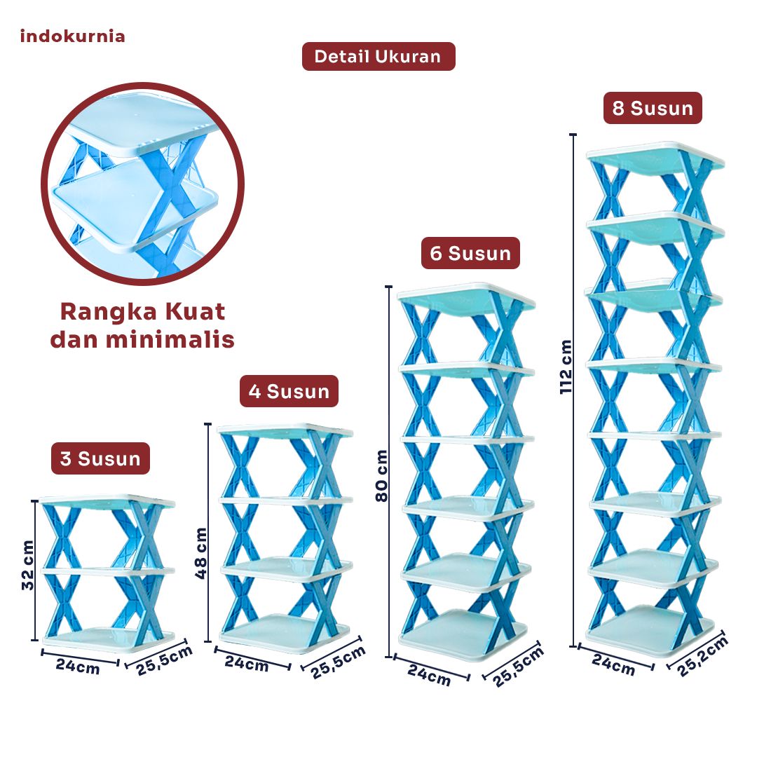 Indokurnia Rak Sepatu X Pastel